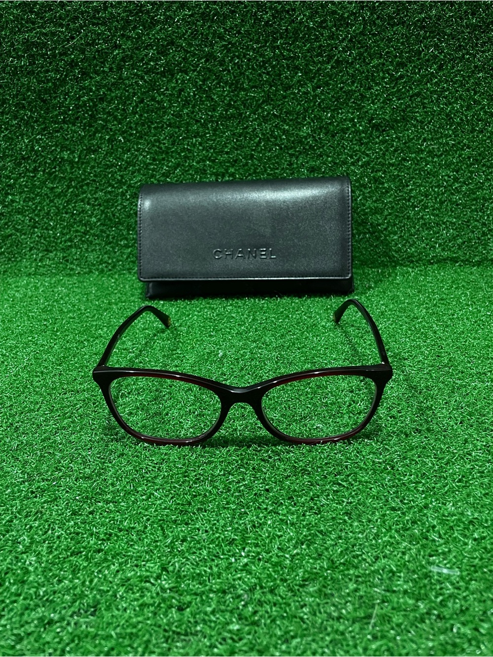 CHANEL 3414 Rectangular Prescription Glasses /W Case
May 026)